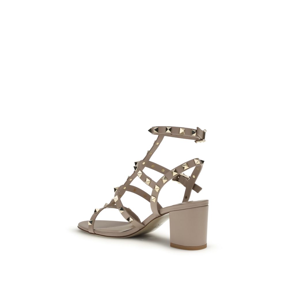 Valentino Garavani Multicolor Calf Leather Bos Taurus Platform Sandals