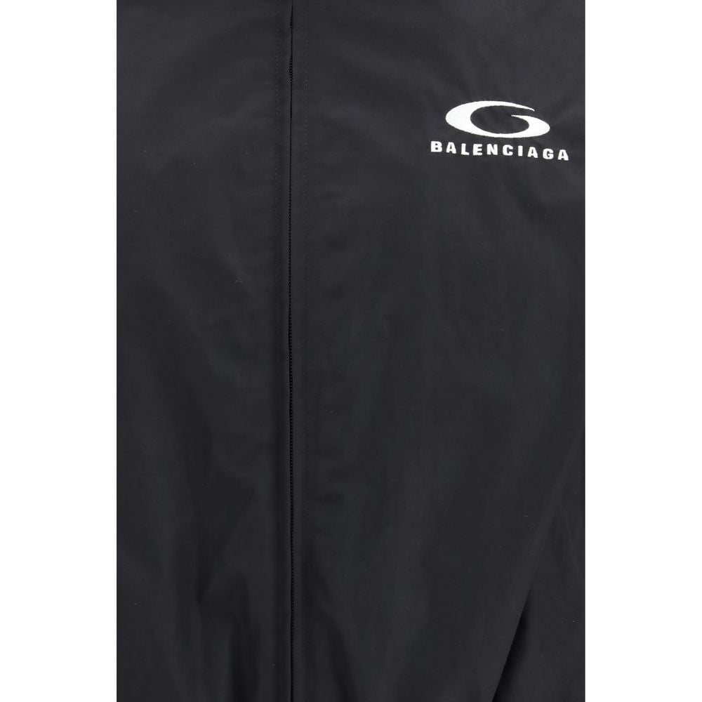 Balenciaga Black Cotton Shell Jacket