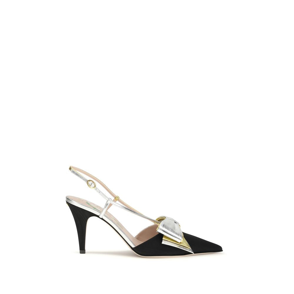 Valentino Garavani Multicolor Calf Leather Bos Taurus High Heel Pumps