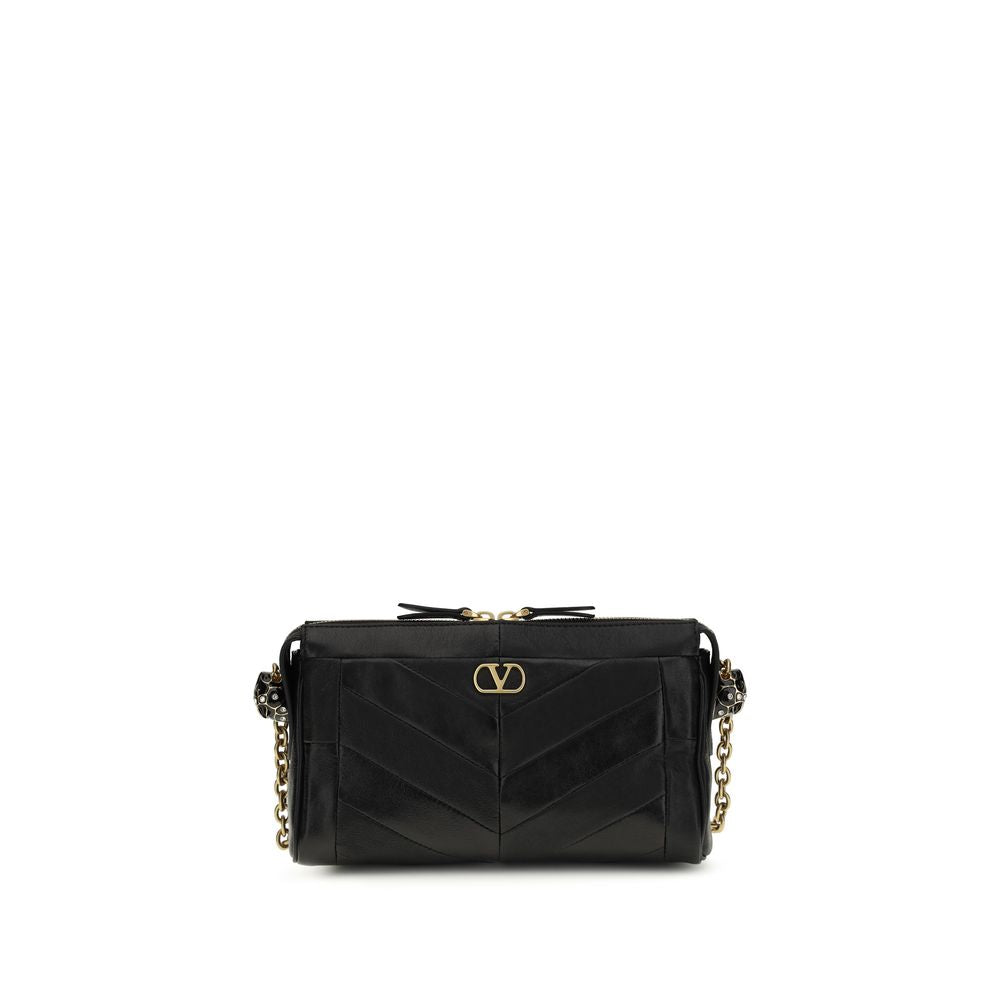 Valentino Garavani Black Lamb Ovis Aries Aries Shoulder Bag