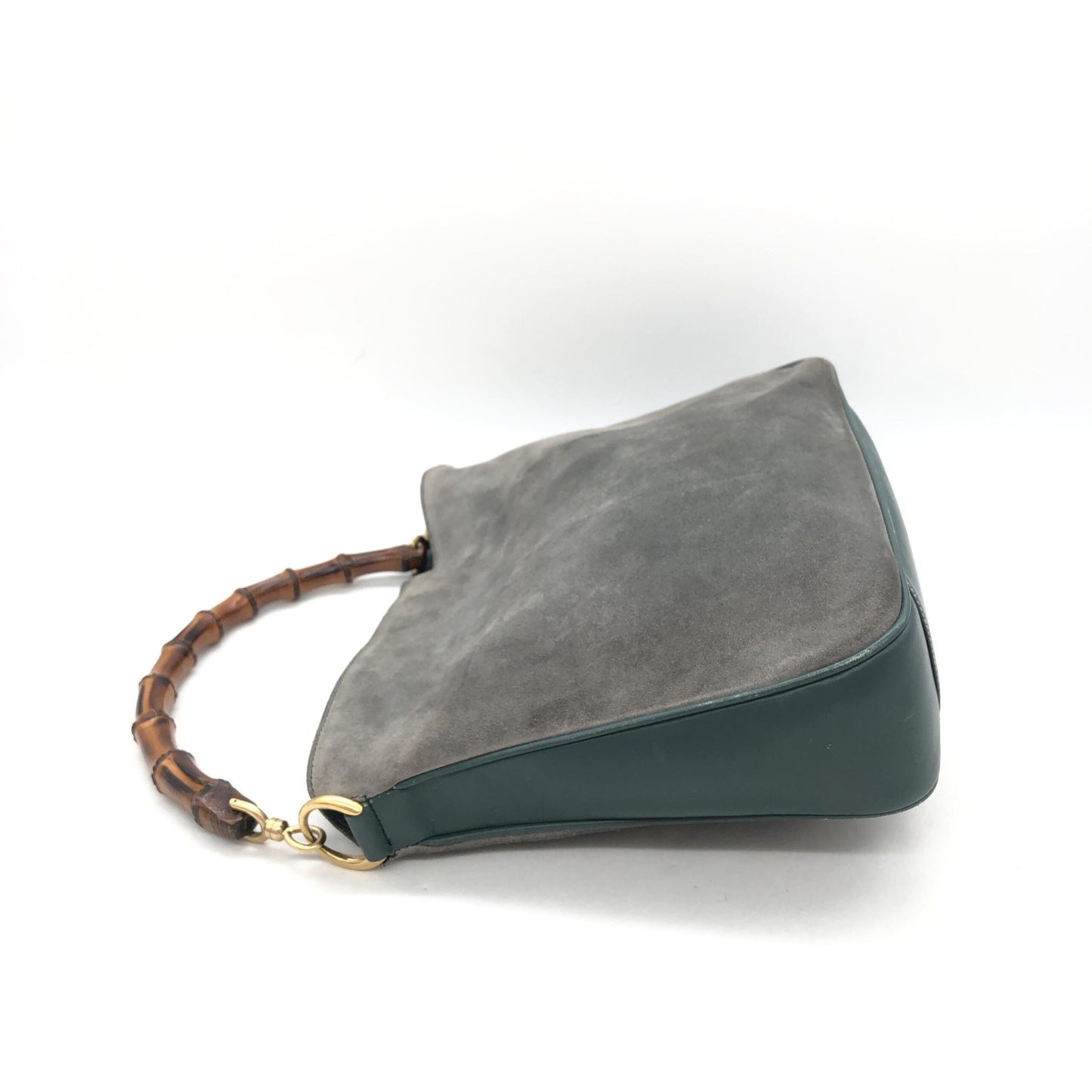 Gucci Bamboo Suede Shoulder Bag