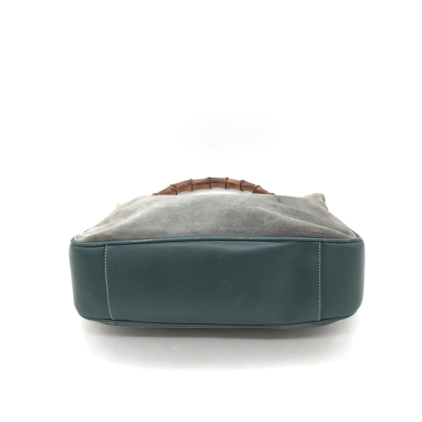 Gucci Bamboo Suede Shoulder Bag