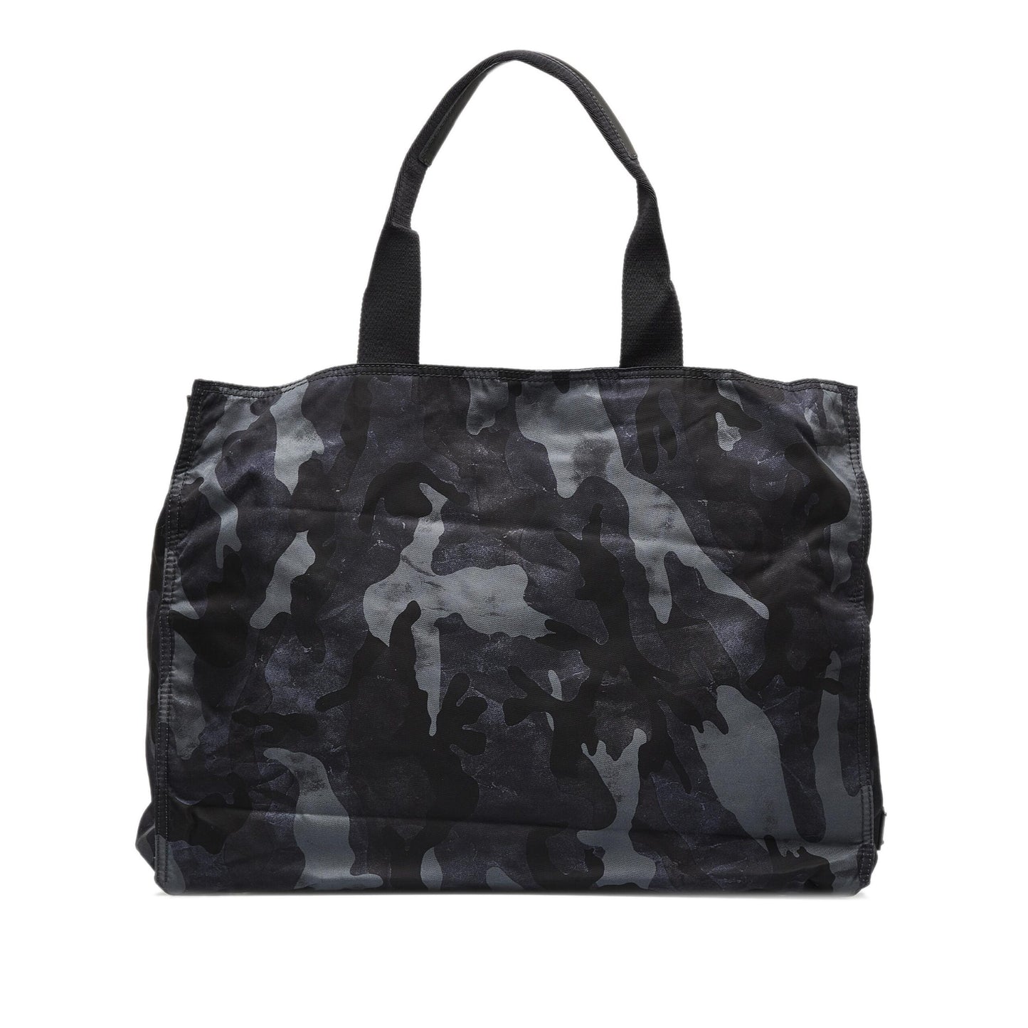 Prada Black Camouflage Tessuto Nylon Tote Bag