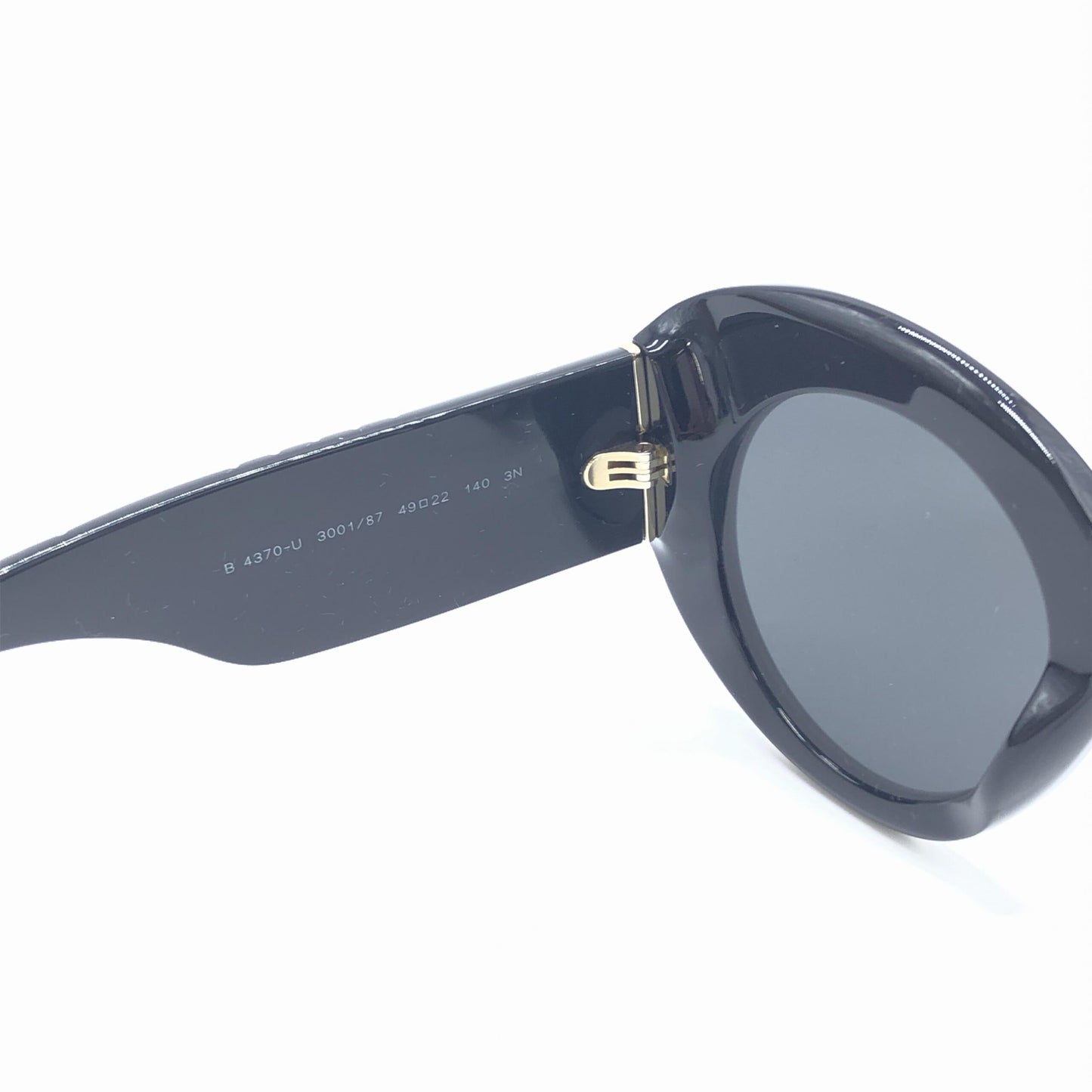 Burberry Black Oversized Round Sunglasses