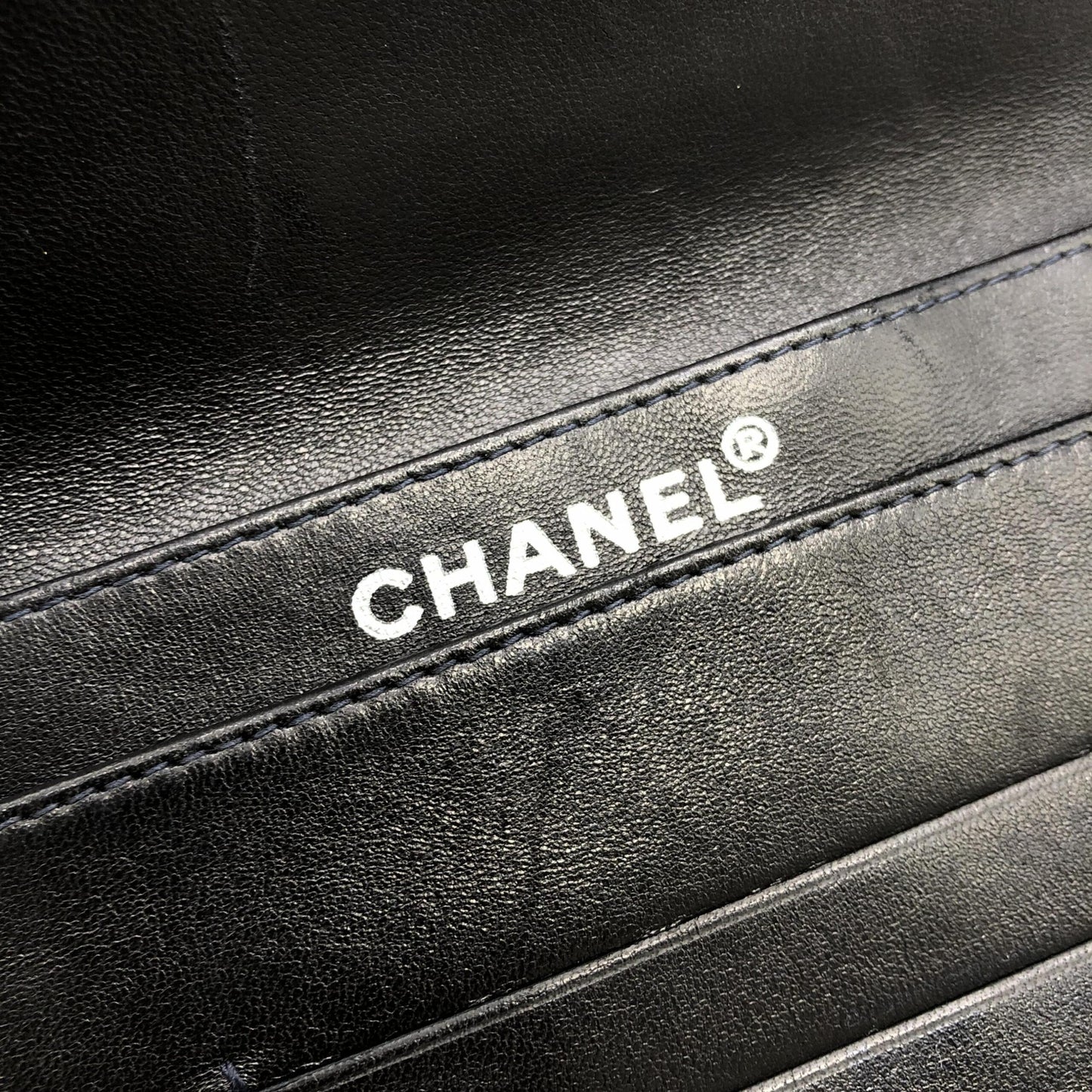 Chanel Black Patent Chocolate Bar Chain Shoulder Bag