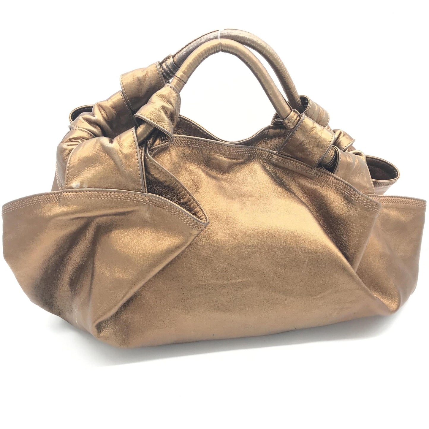 Loewe Metallic Bronze Nappa Aire Beige Shoulder Bag