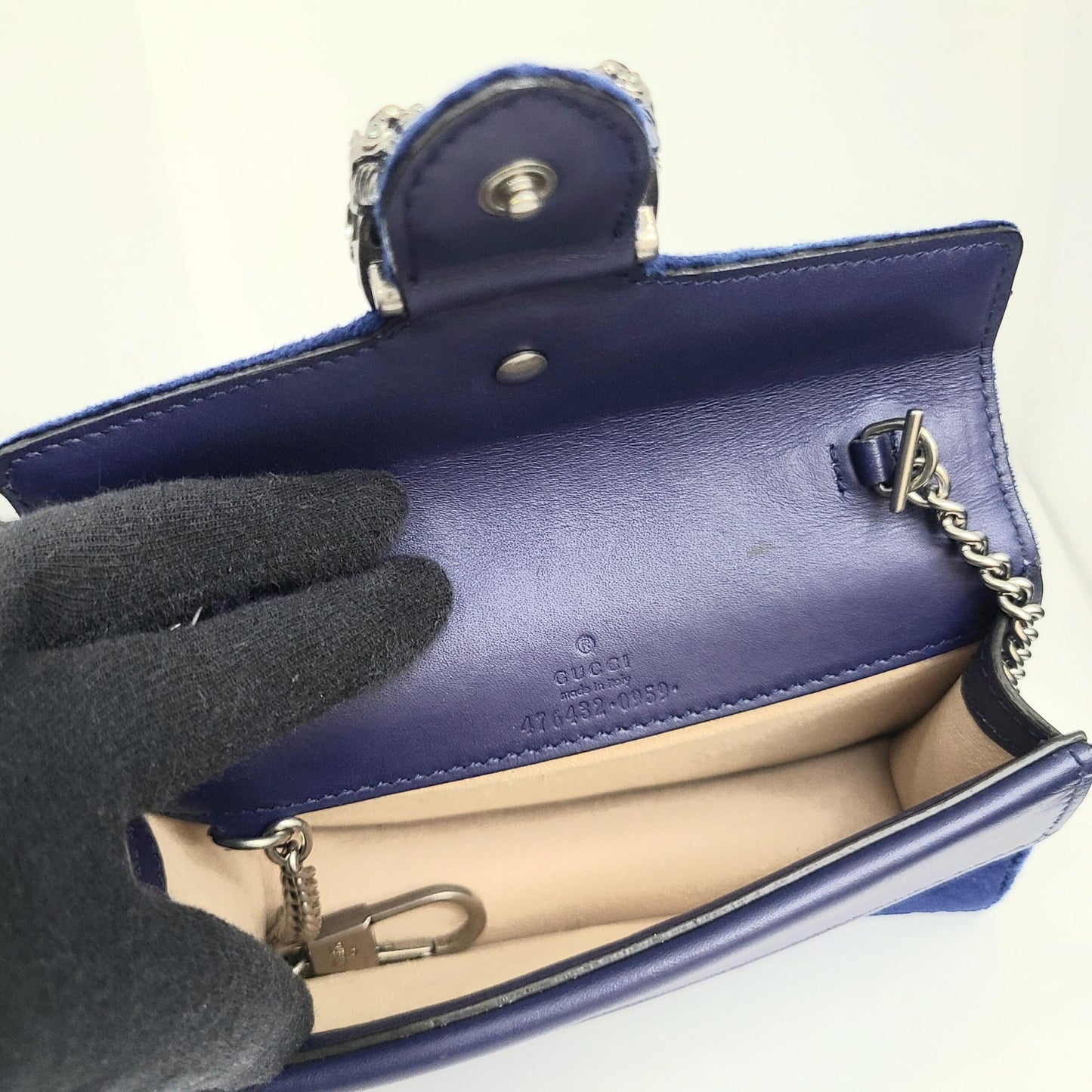 Gucci Velvet Super Dionysus Shoulder Bag