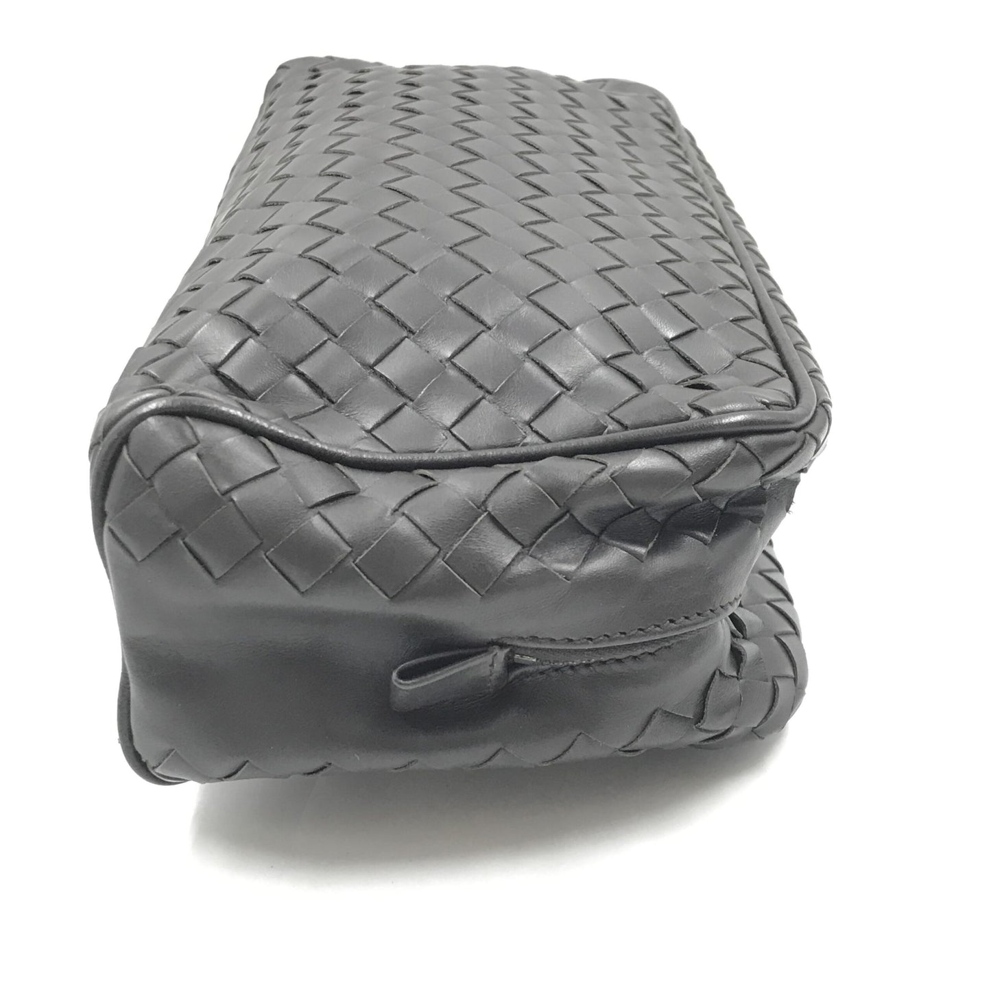 Bottega Veneta Woven Leather Cosmetic Bag, Black