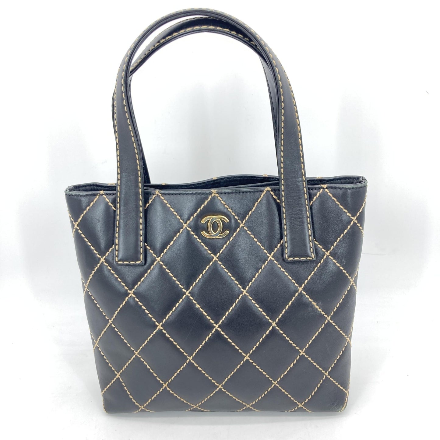 Chanel Black Wild Stitch Tote Bag