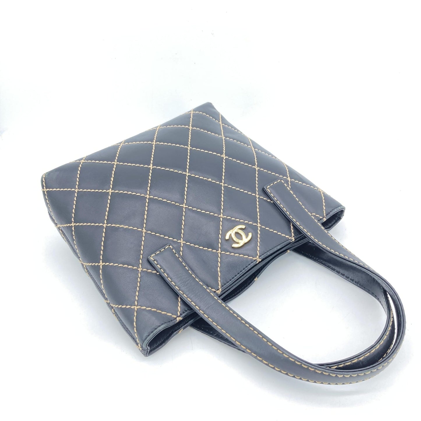 Chanel Black Wild Stitch Tote Bag