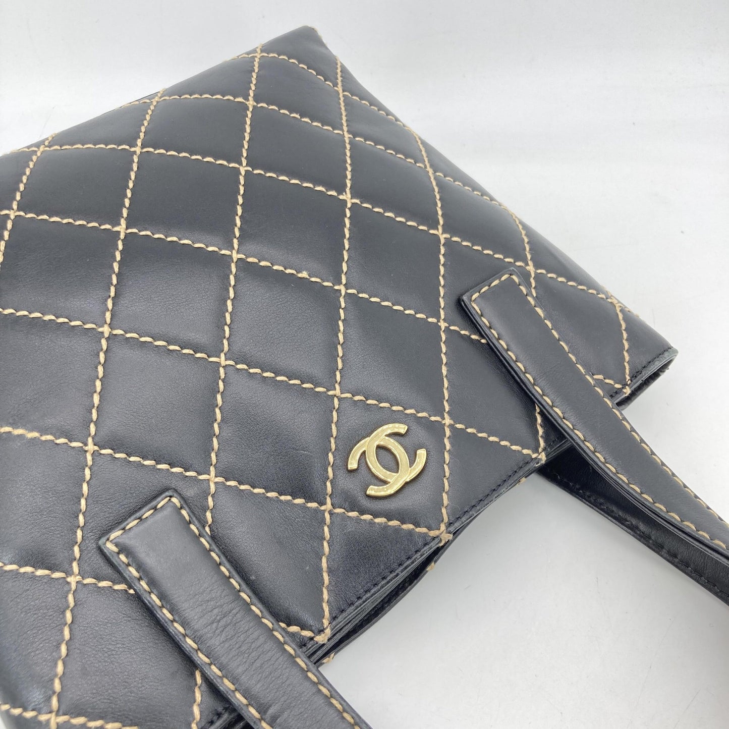 Chanel Black Wild Stitch Tote Bag