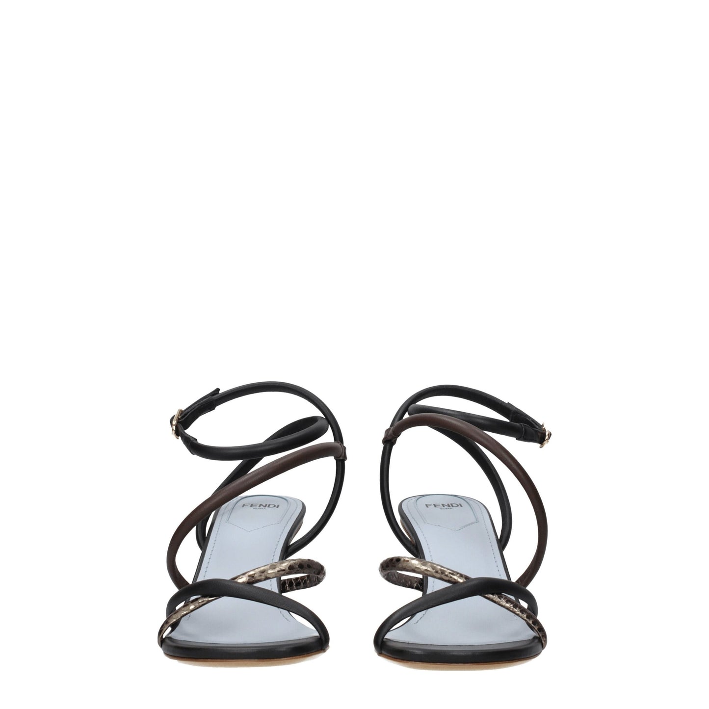 Fendi Multicolor Leather Sandals