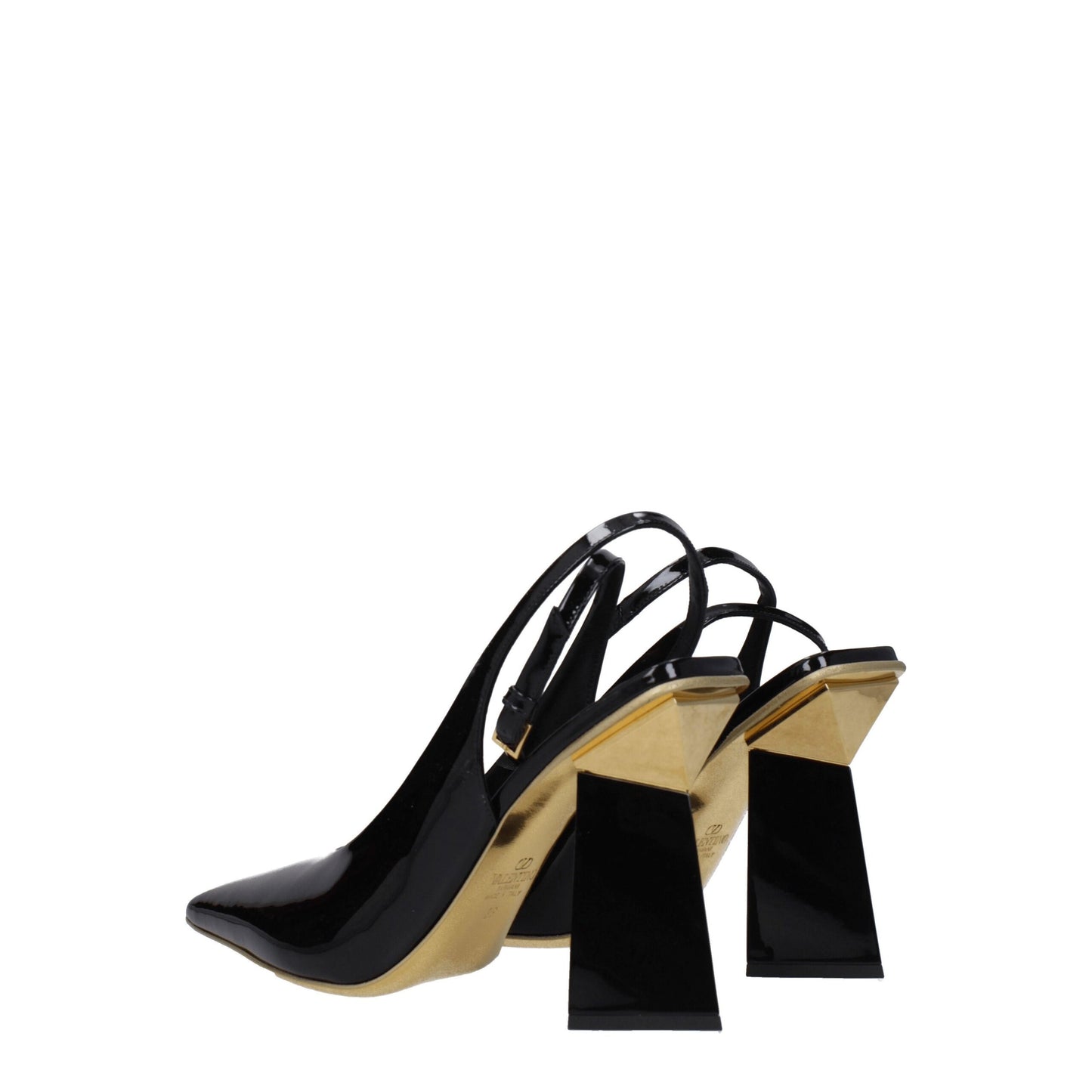 Valentino Garavani Black Leather Sandals