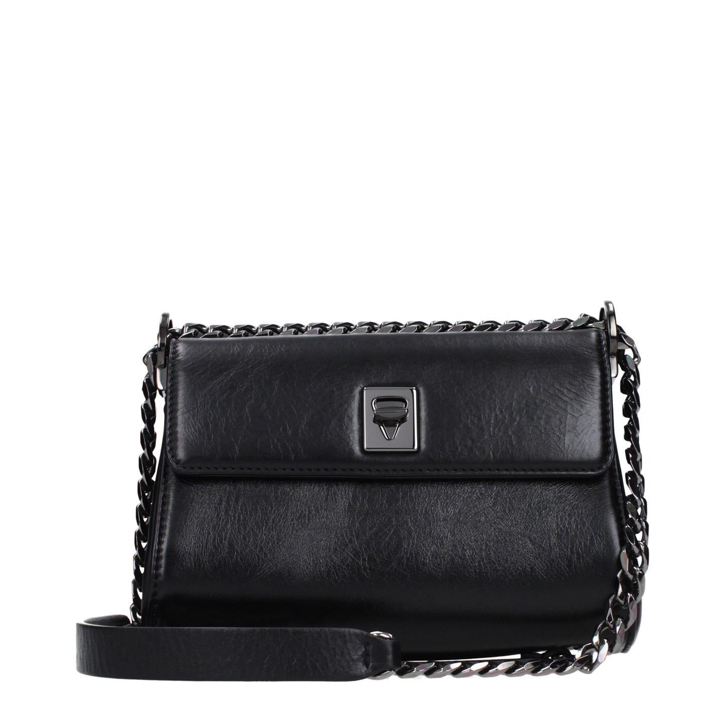 Valentino Garavani Black Leather Crossbody Bag
